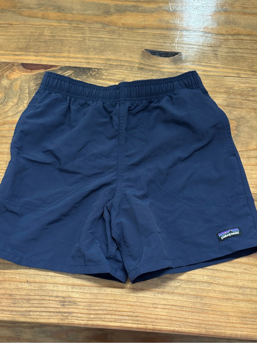 Patagonia Boys 5in Baggies Navy Blue  Shorts